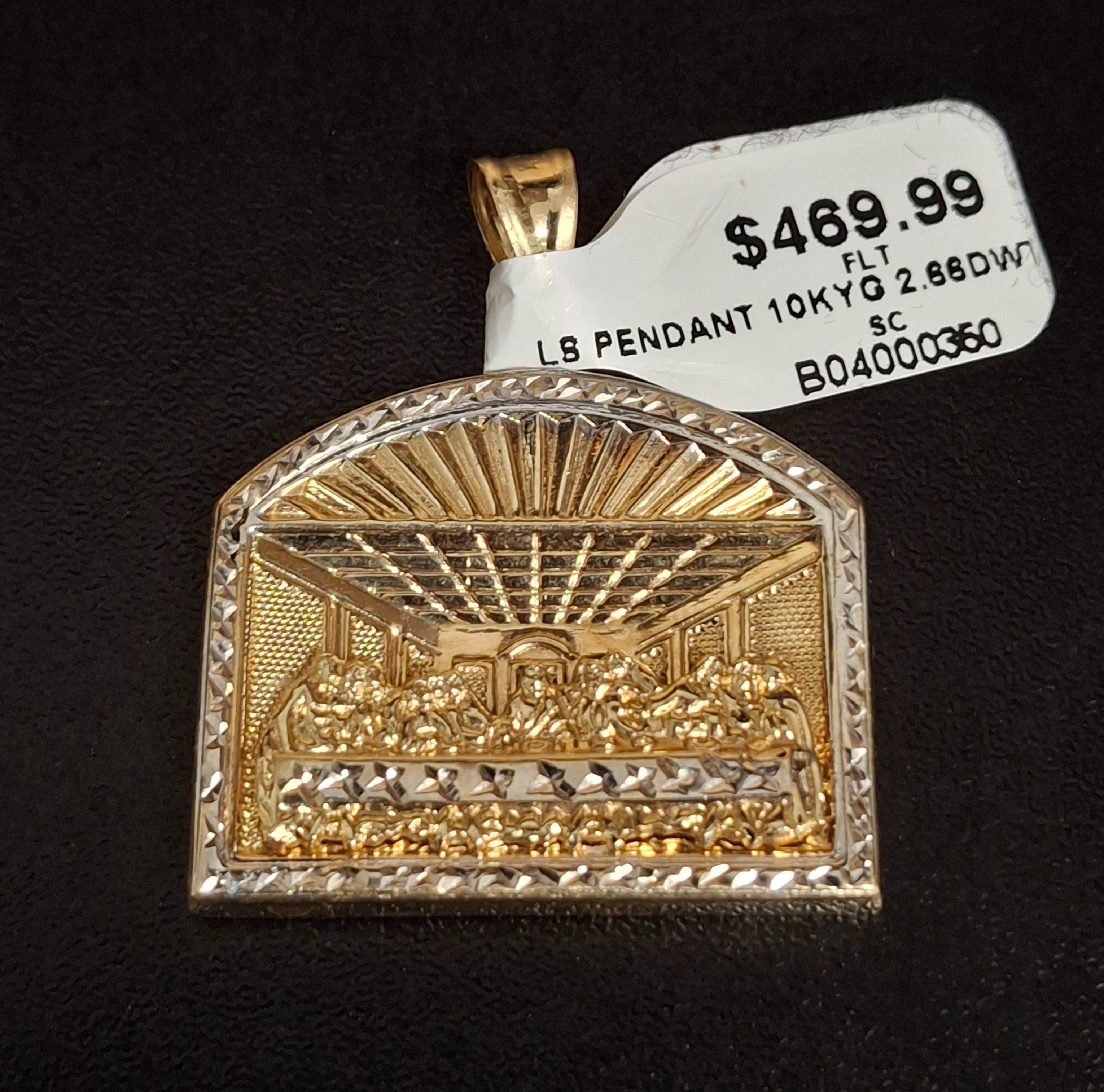 GOLD PENDANT: 2.66DWT 10K-Y/G