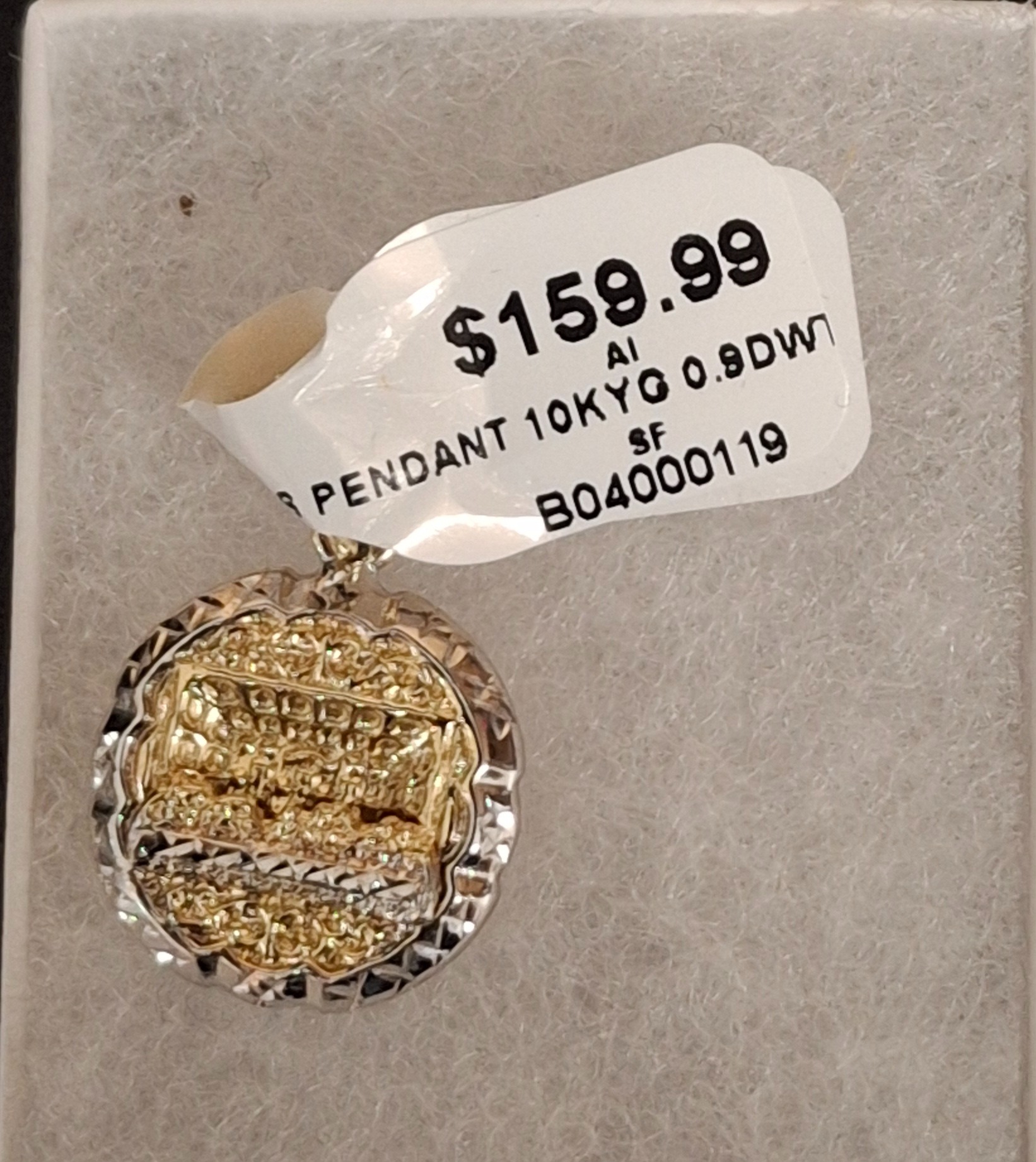 GOLD PENDANT: 0.9DWT 10K-Y/G, LAST SUPPER PENDANT