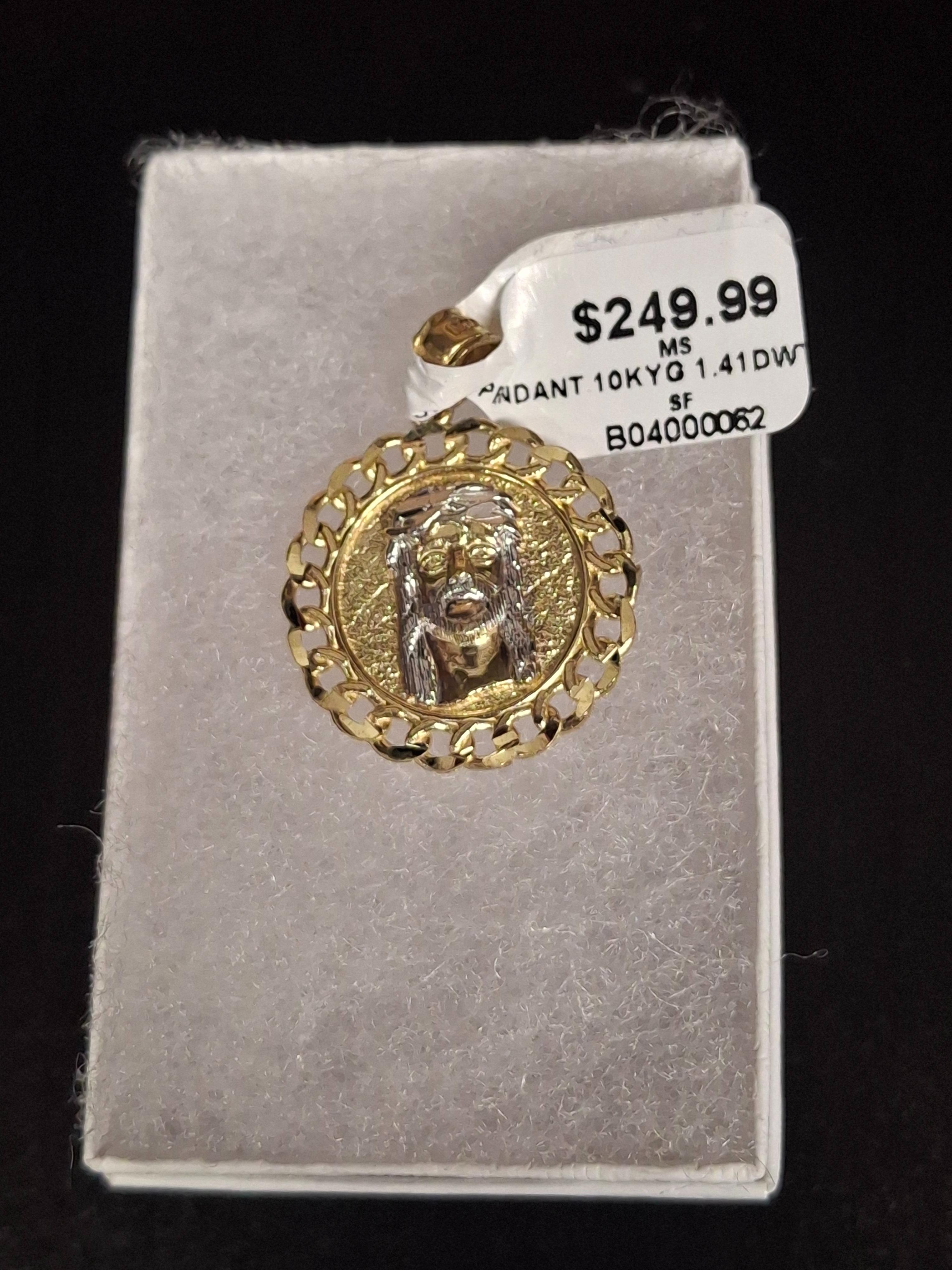 GOLD PENDANT: 1.41DWT 10K-Y/G