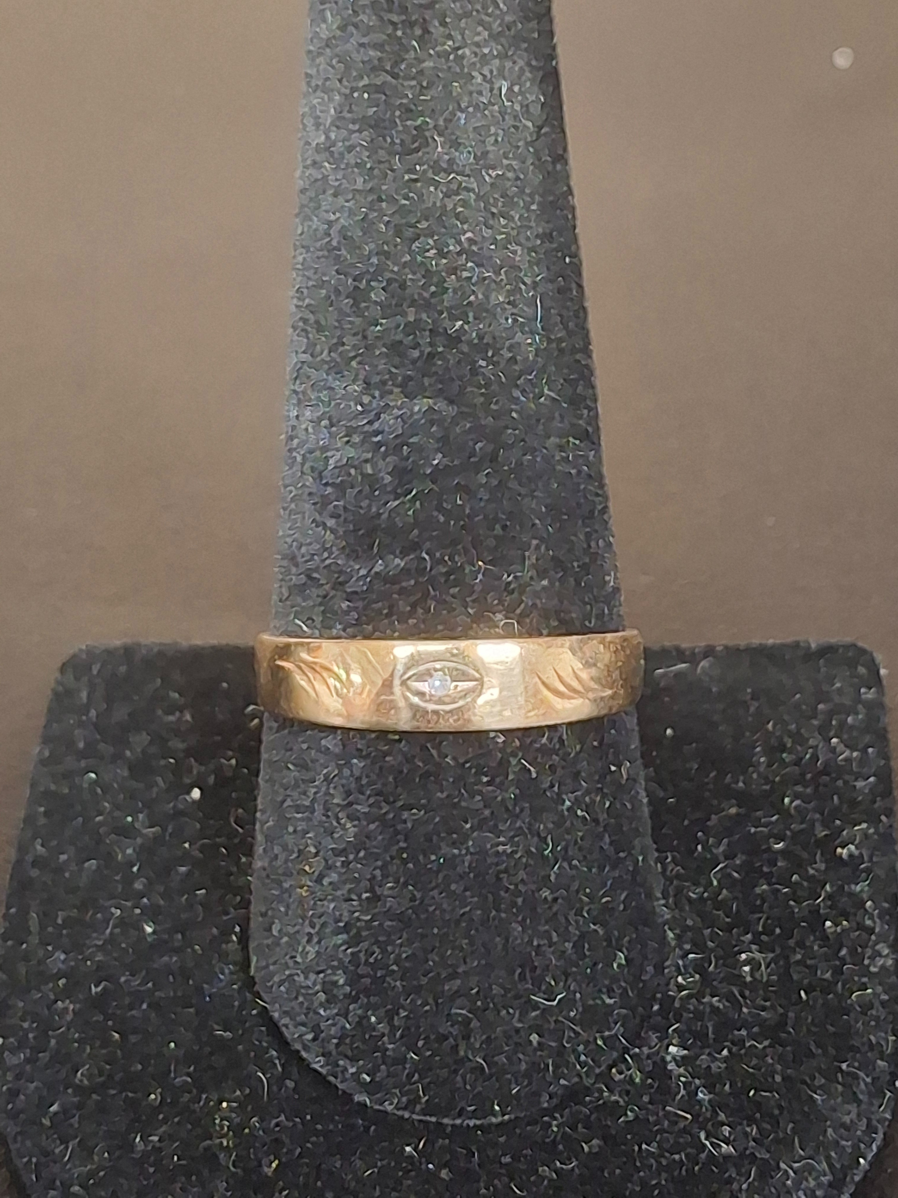 LADY'S GOLD RING: NA MODEL NA: 1.58DWT 10K-Y/G