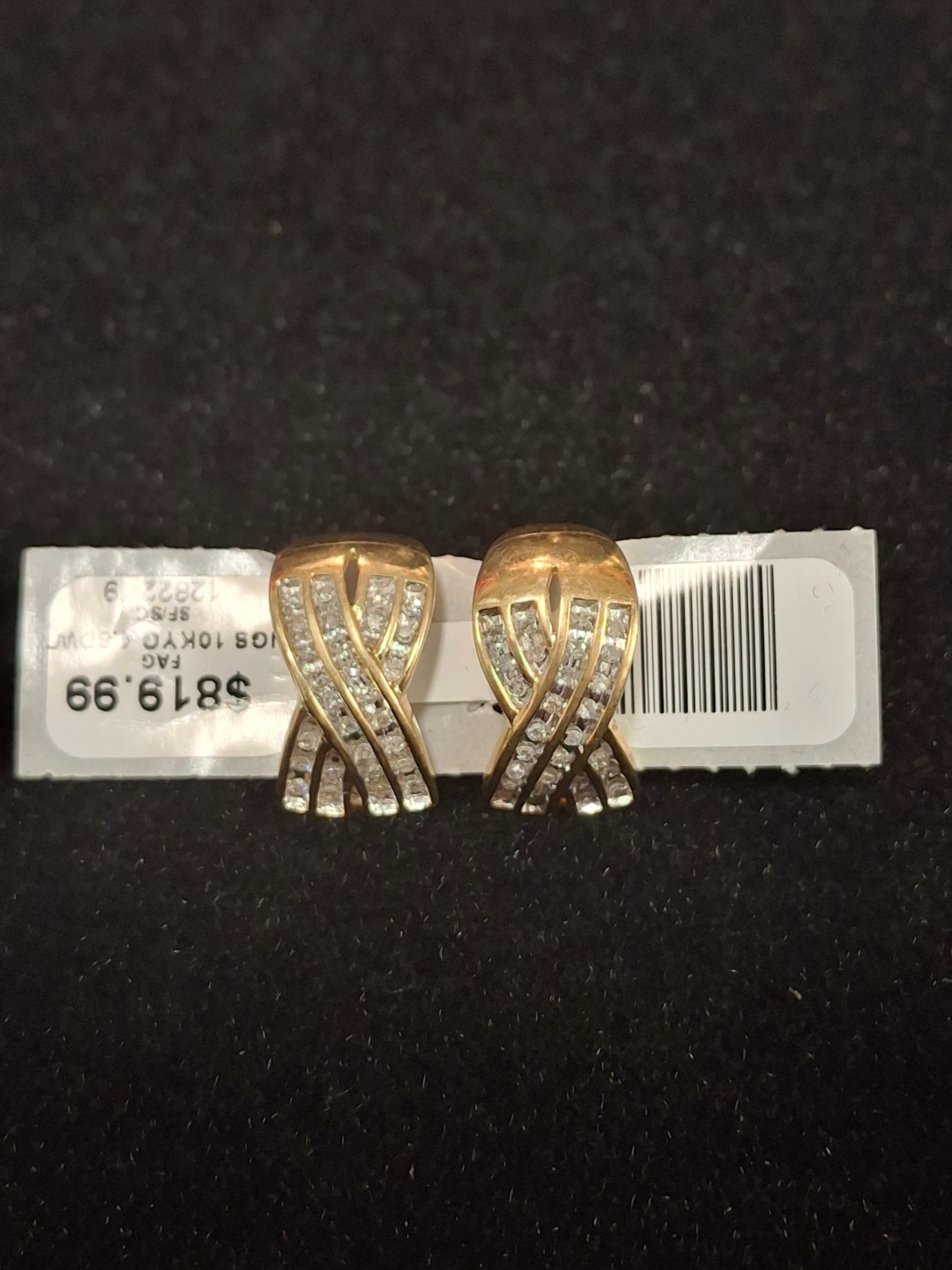 X YG GOLD EARRINGS: NA MODEL NA: 4.6DWT 10K-Y/G