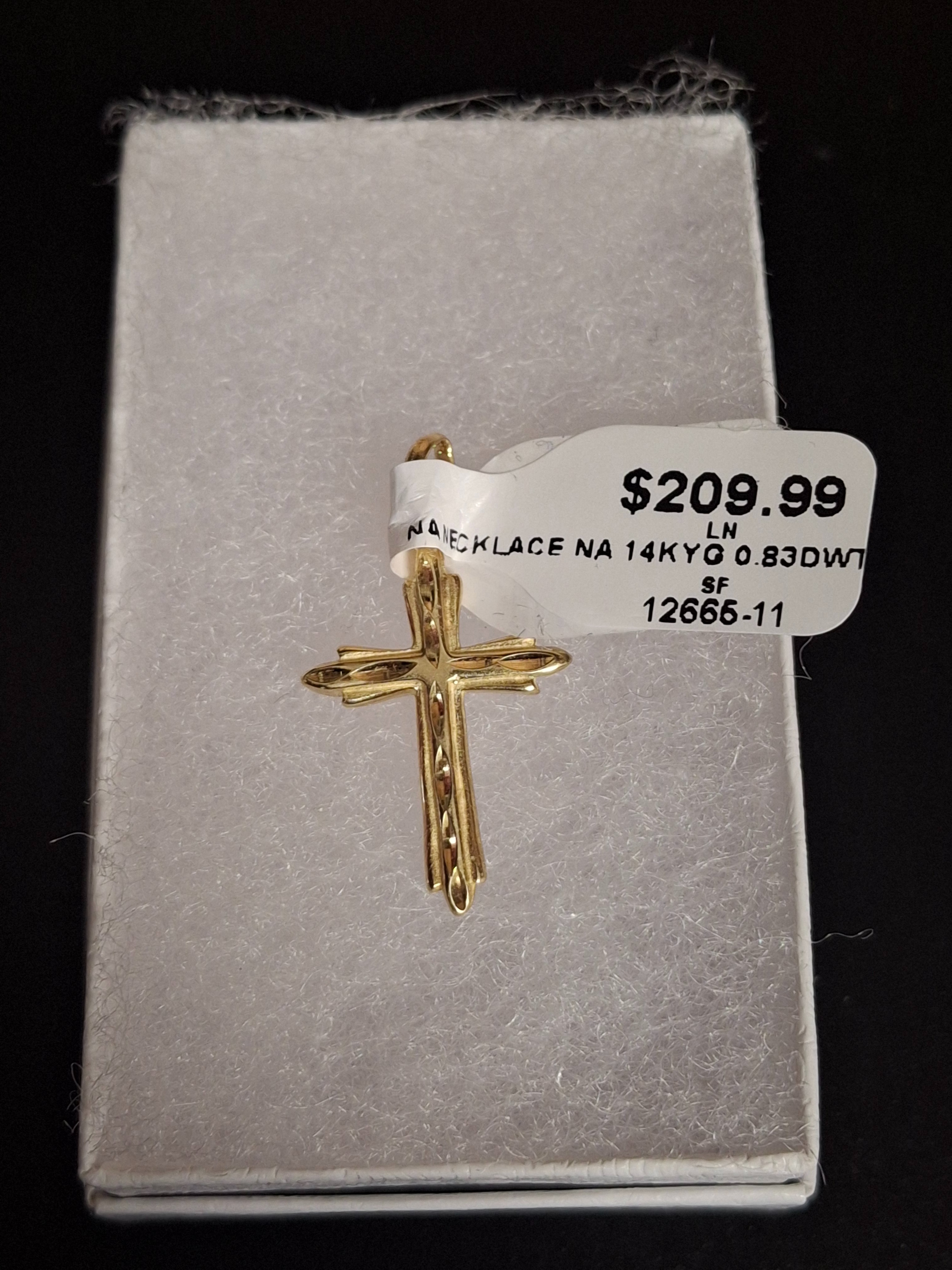 GOLD NECKLACE: NA MODEL NA: 0.83DWT 14K-Y/G