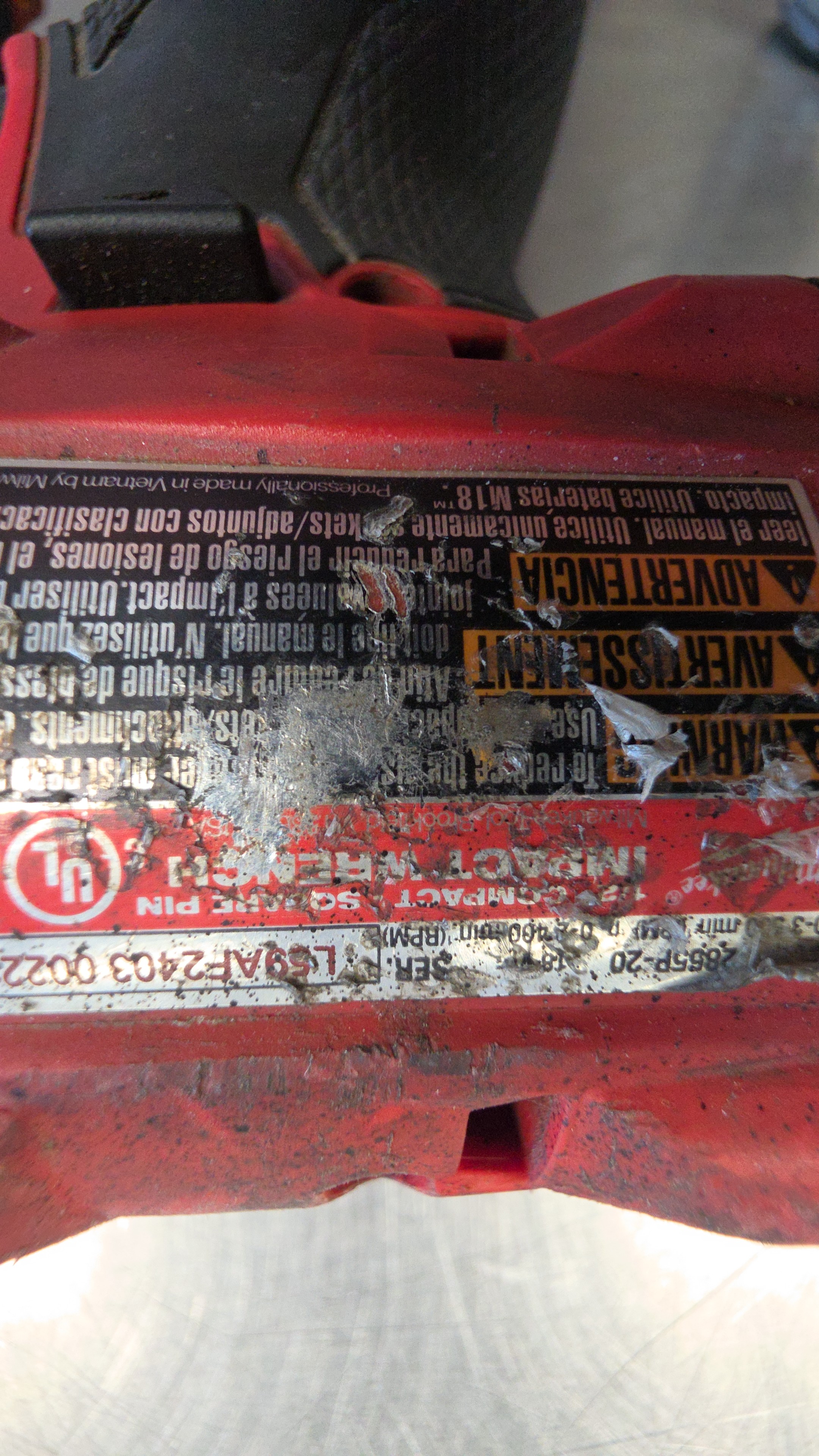 Milwaukee 2855-20 impact (TOOL ONLY)
