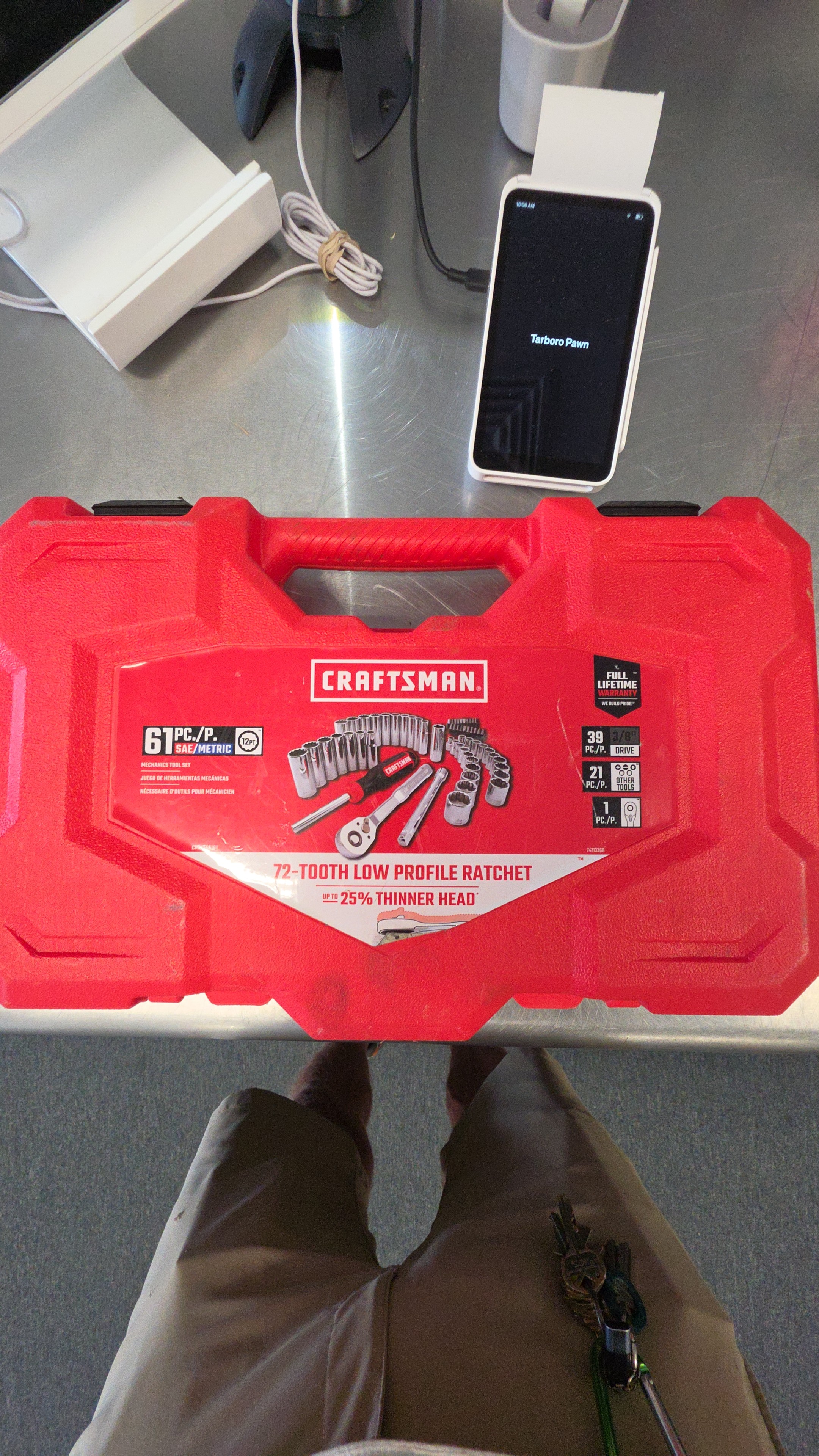 SOCKETS/RATCHET: CRAFTSMAN MODEL CMMT45161, SERIAL NUMBER NA, MISSING EXTENSION