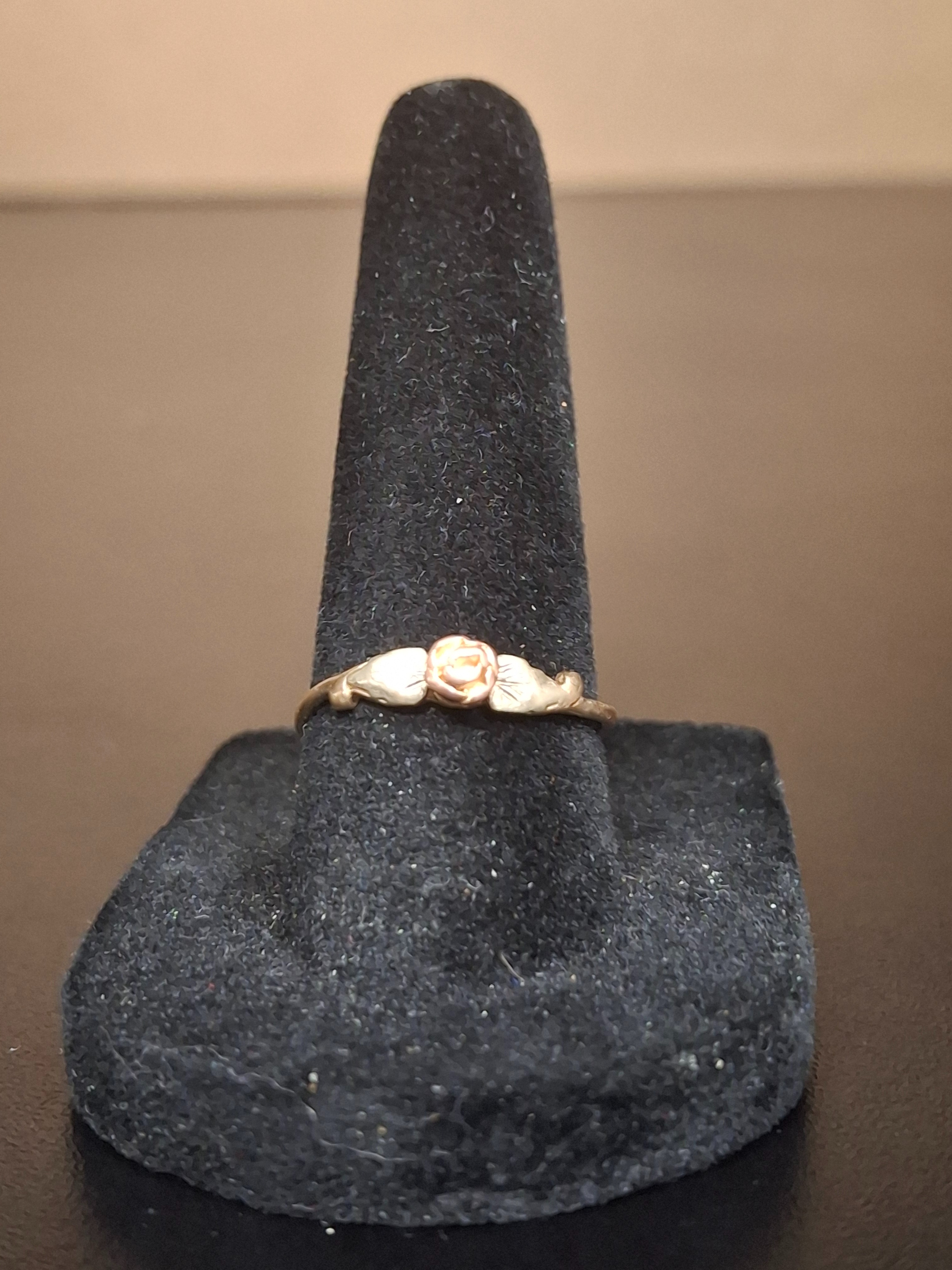 LADY'S GOLD RING: NA MODEL NA: 0.82DWT 10K-Y/G