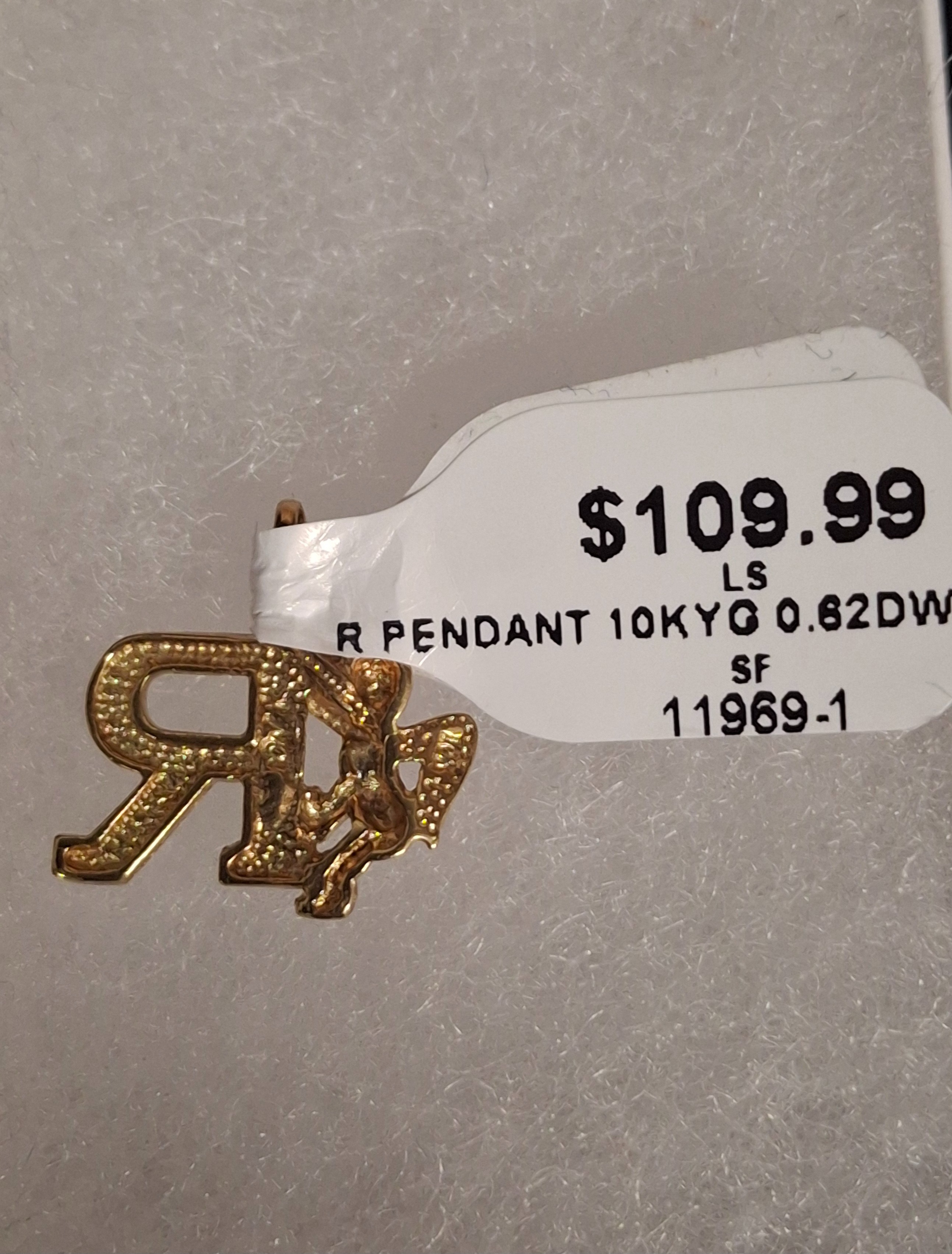 GOLD PENDANT: 0.62DWT 10K-Y/G