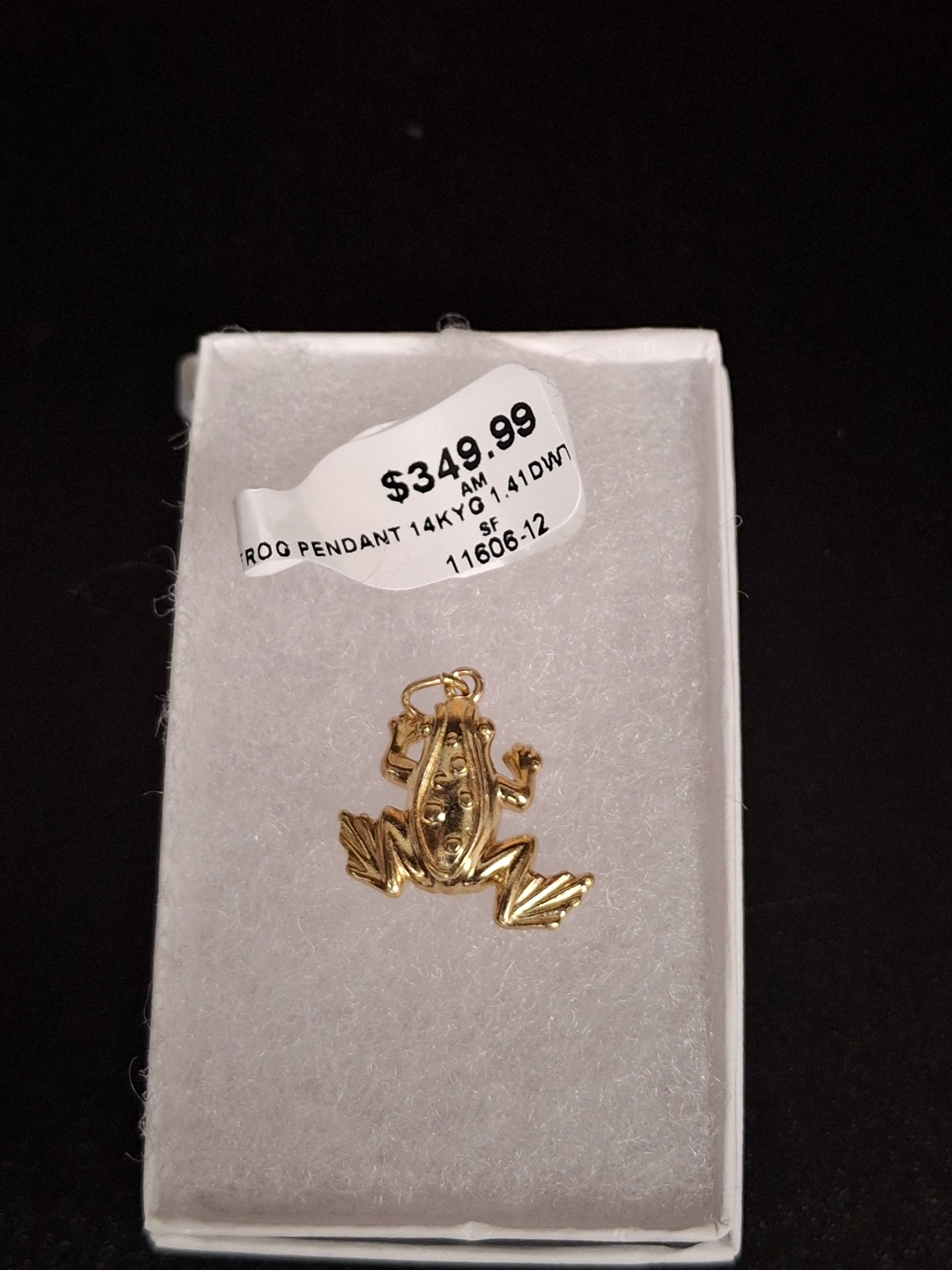 Frog Pendant: 1.41DWT 14K-Y/G