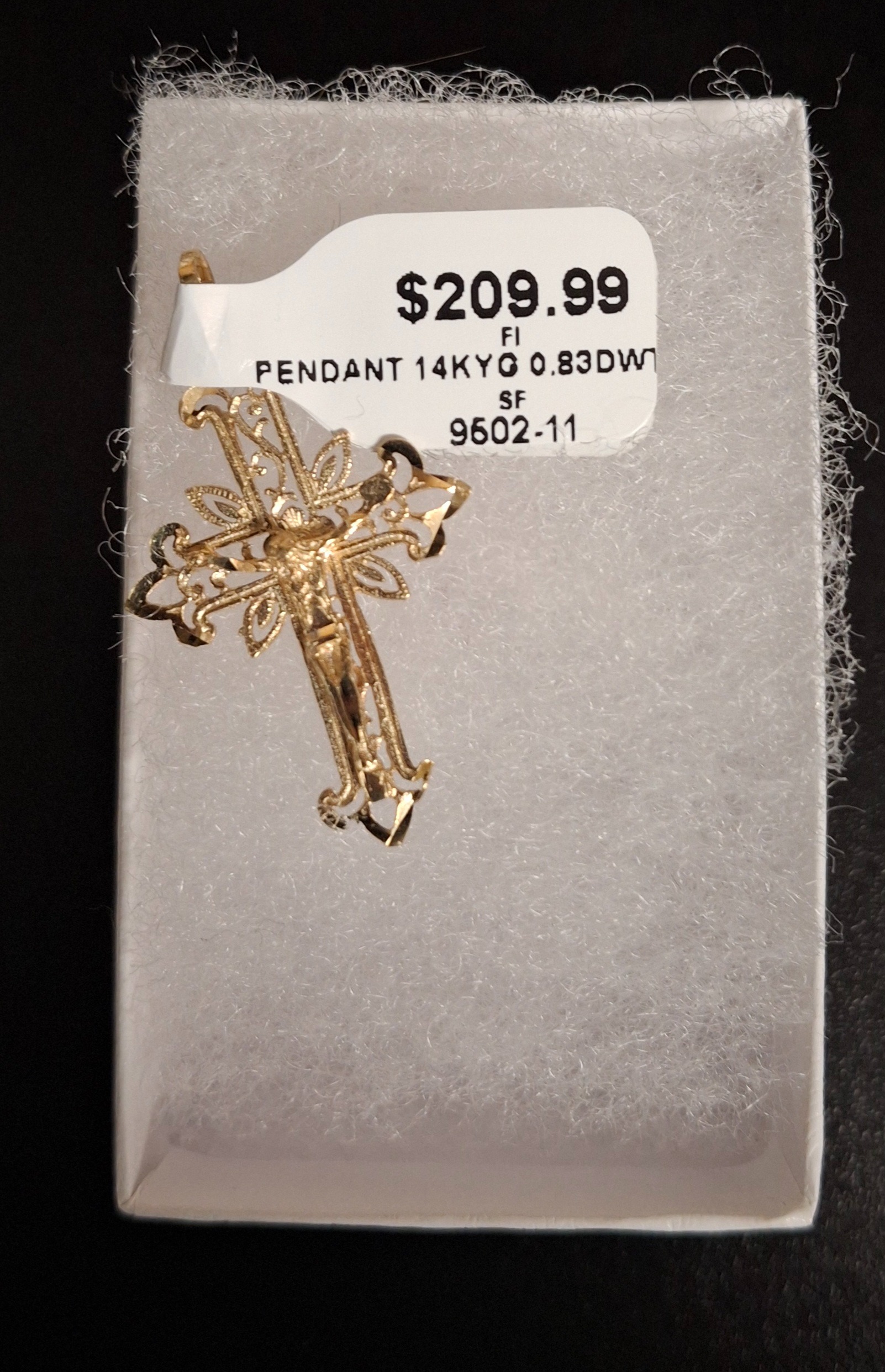 GOLD PENDANT: 0.83DWT 14K-Y/G