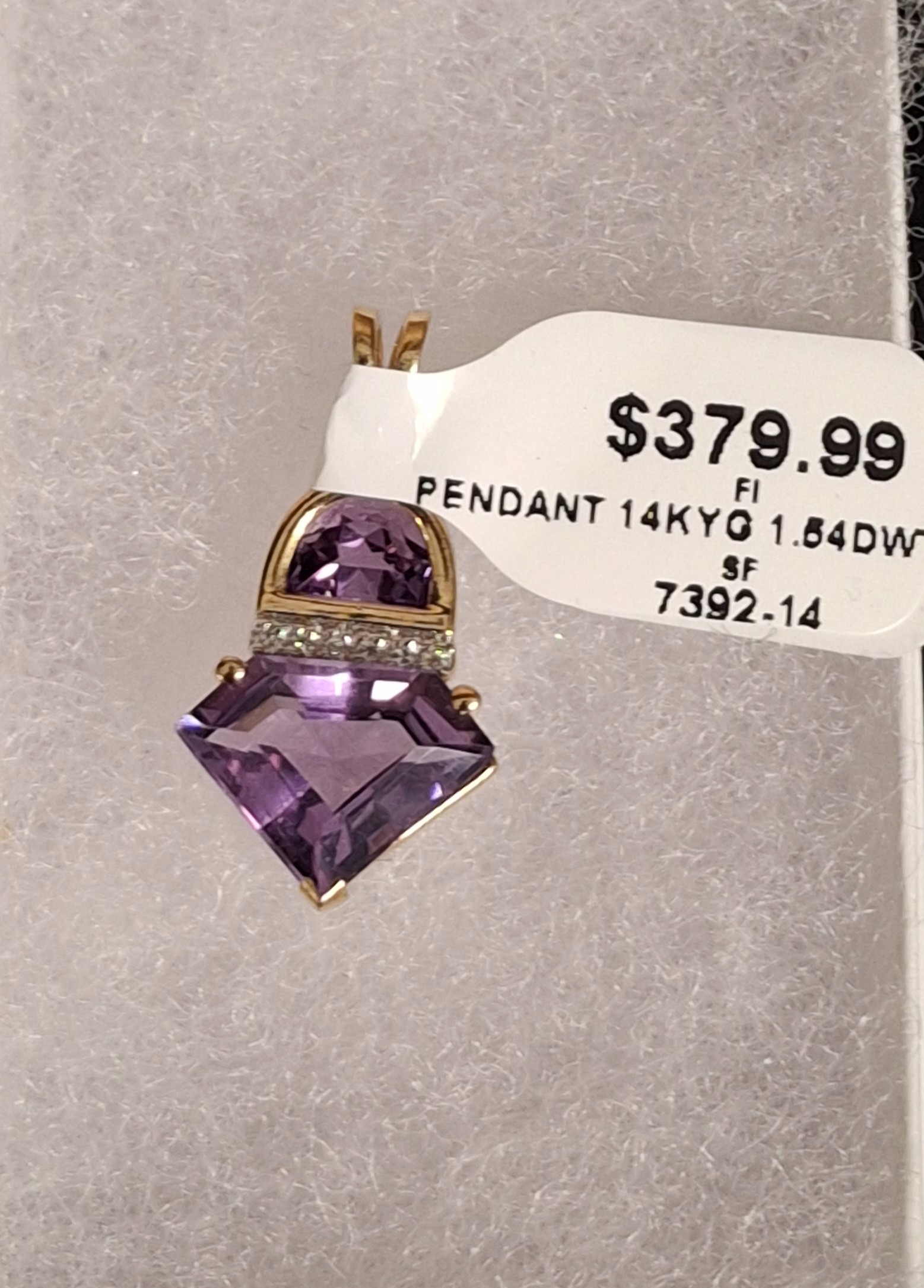 GOLD PENDANT: 1.54DWT 14K-Y/G
