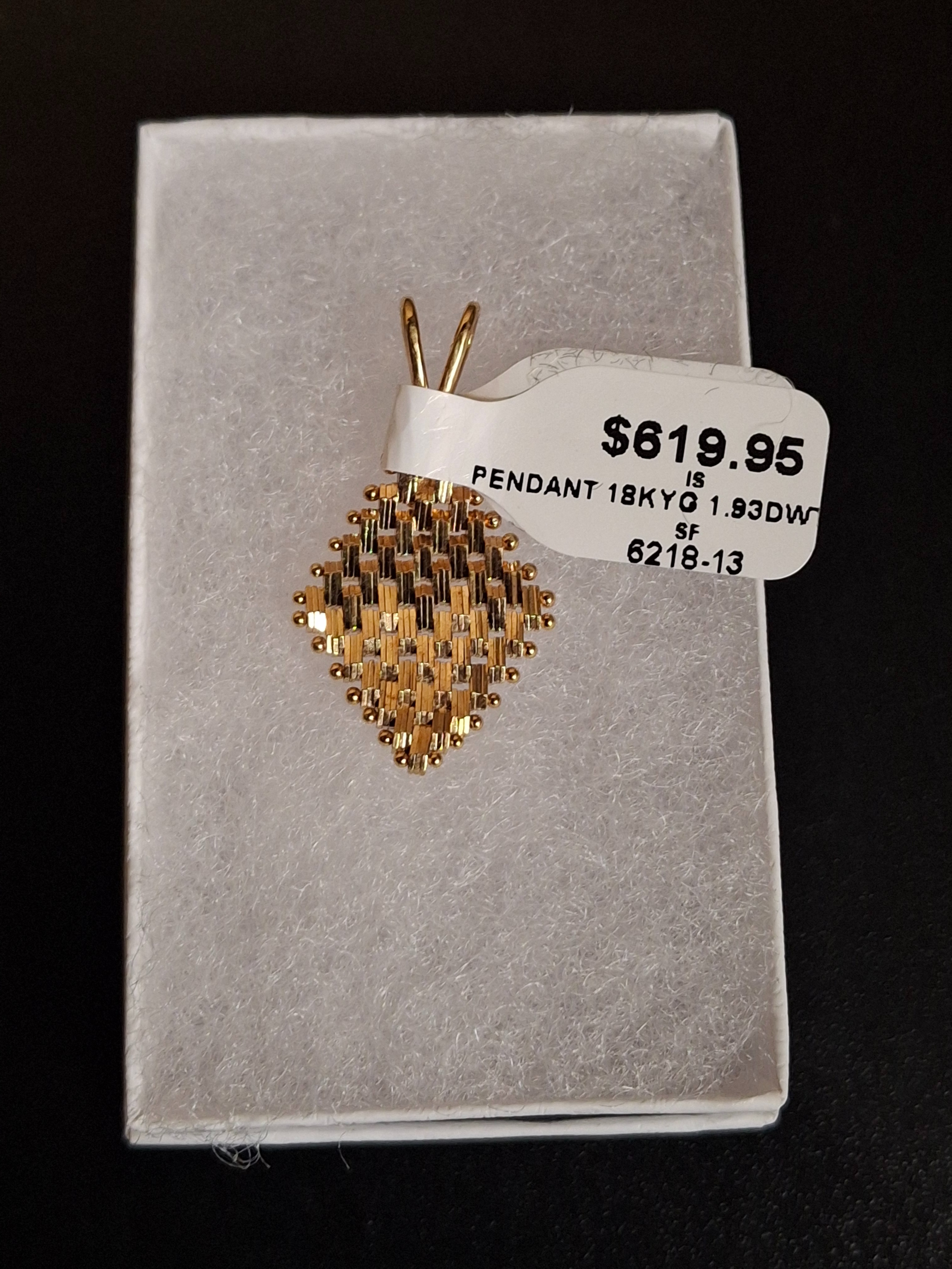 GOLD PENDANT: 1.93DWT 18K-Y/G