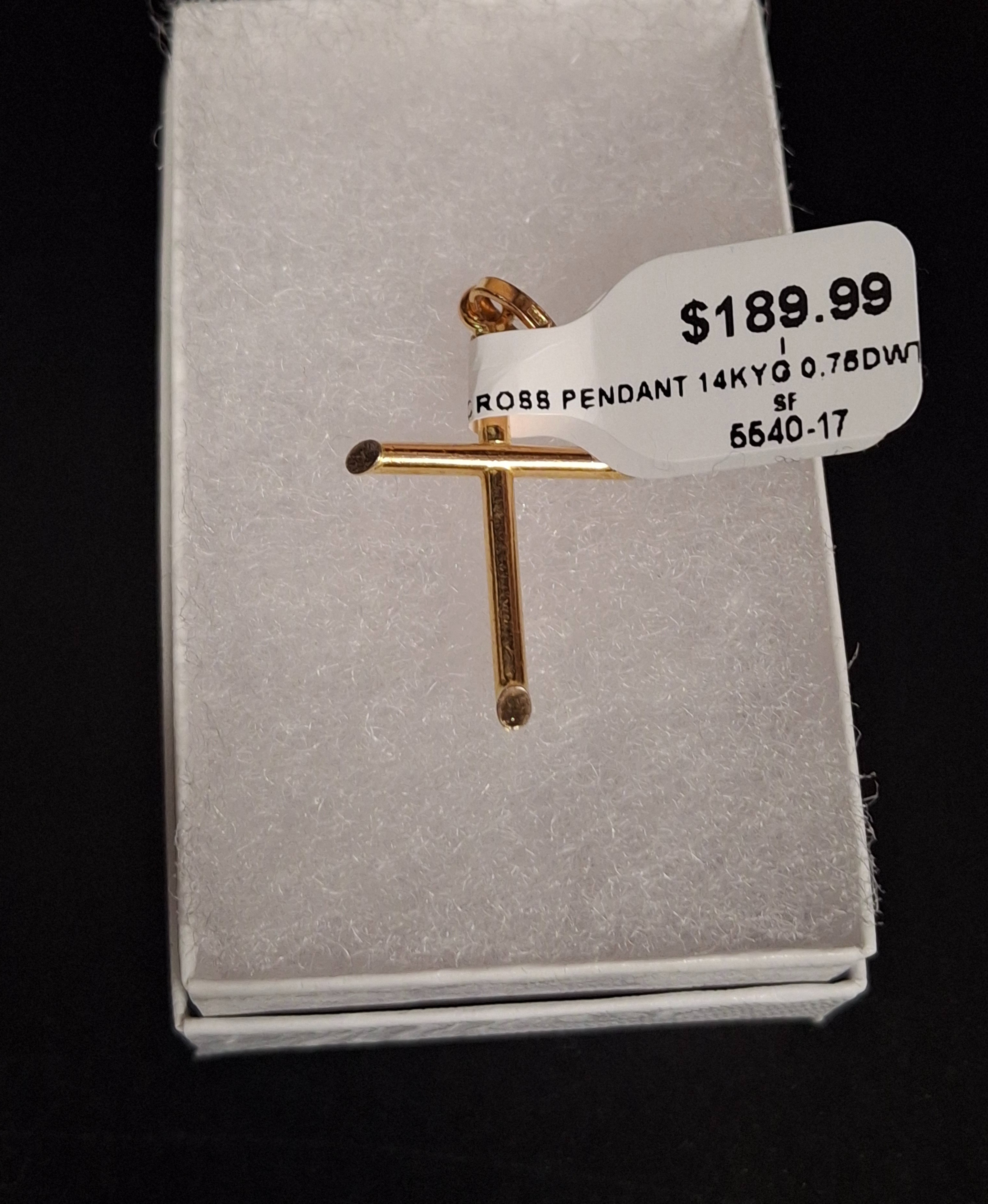 GOLD PENDANT: NA MODEL NA: 0.75DWT 14K-Y/G