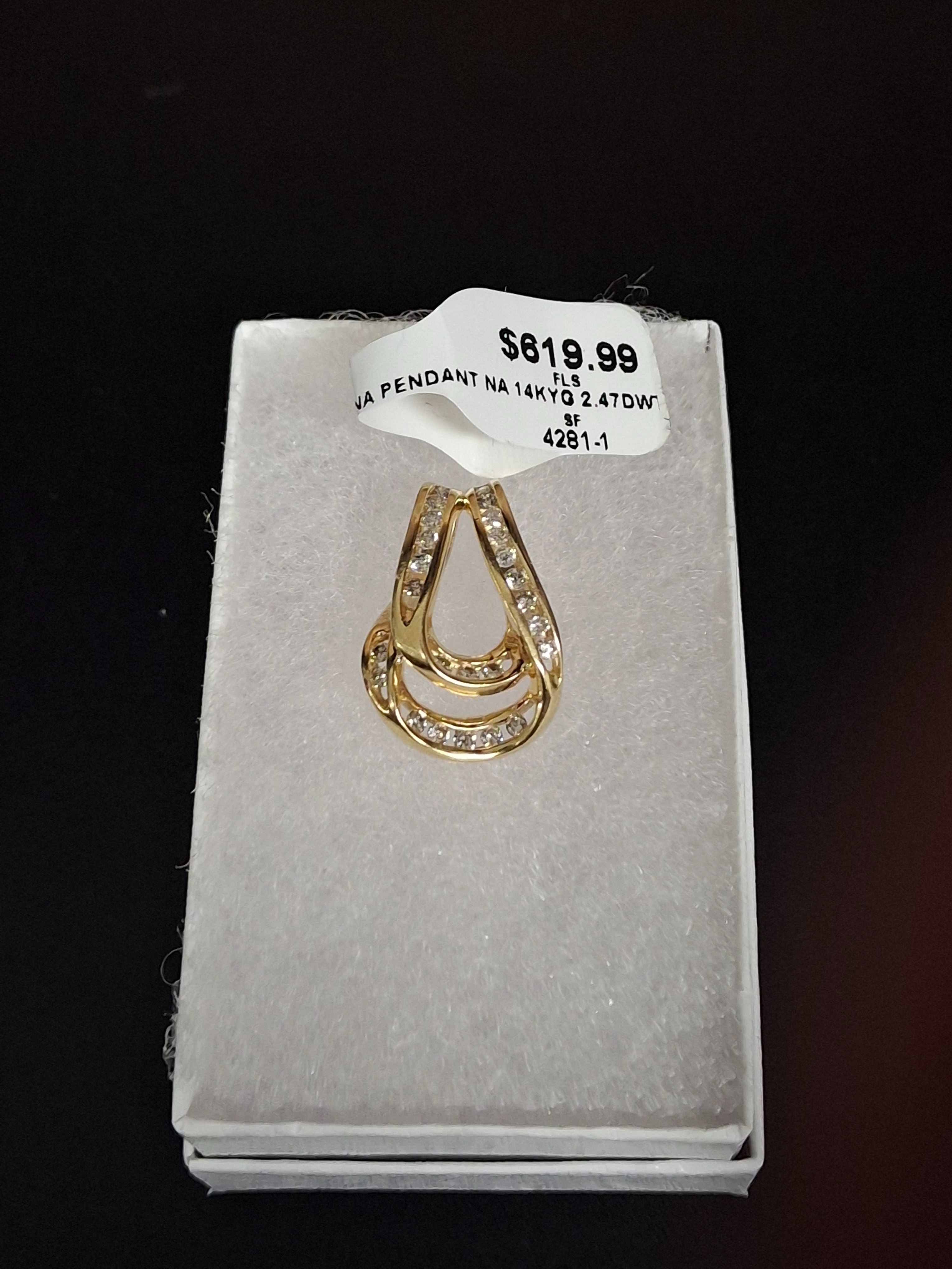 GOLD PENDANT: NA MODEL NA: 2.47DWT 14K-Y/G