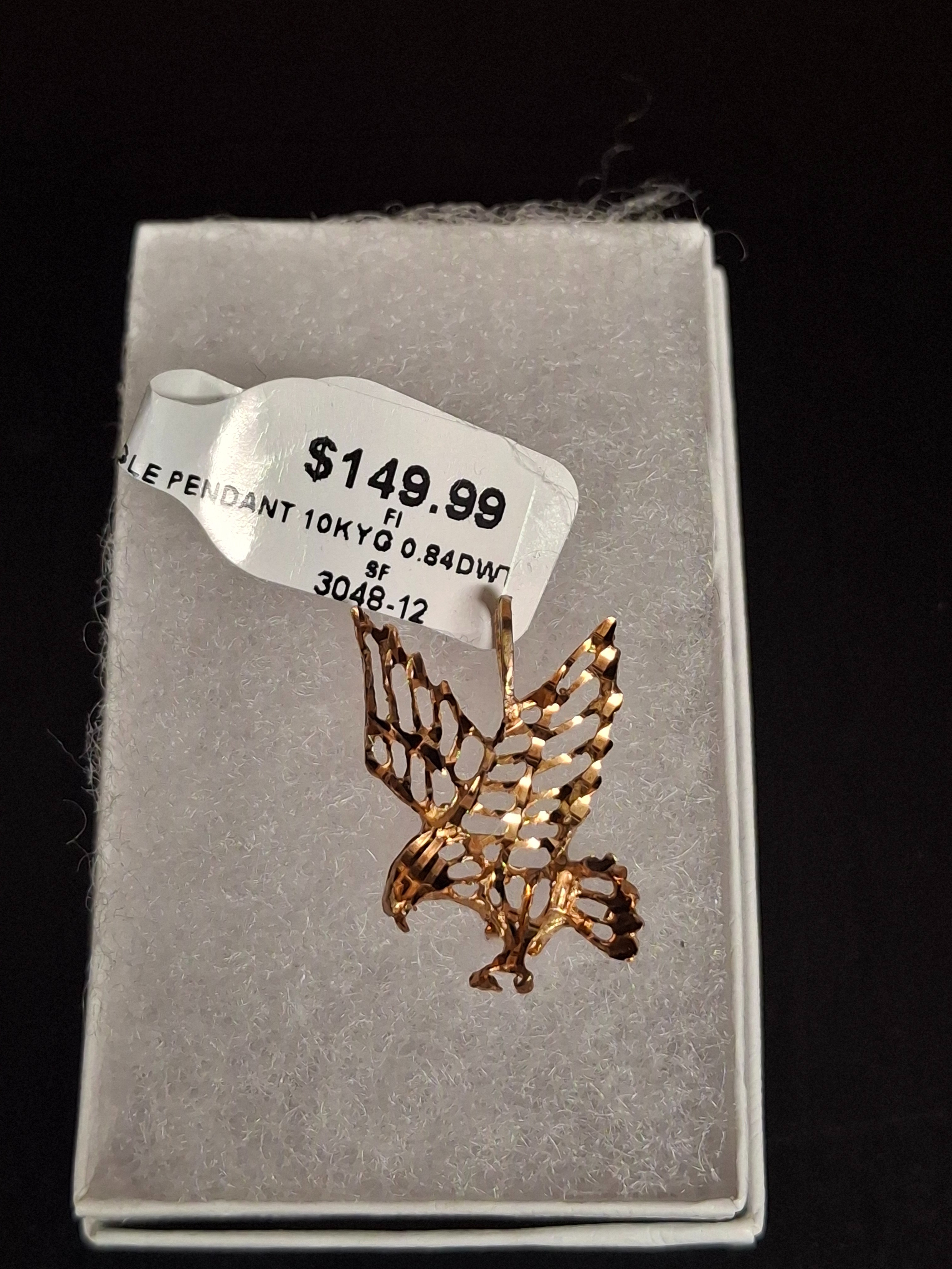 GOLD PENDANT: 0.84DWT 10K-Y/G