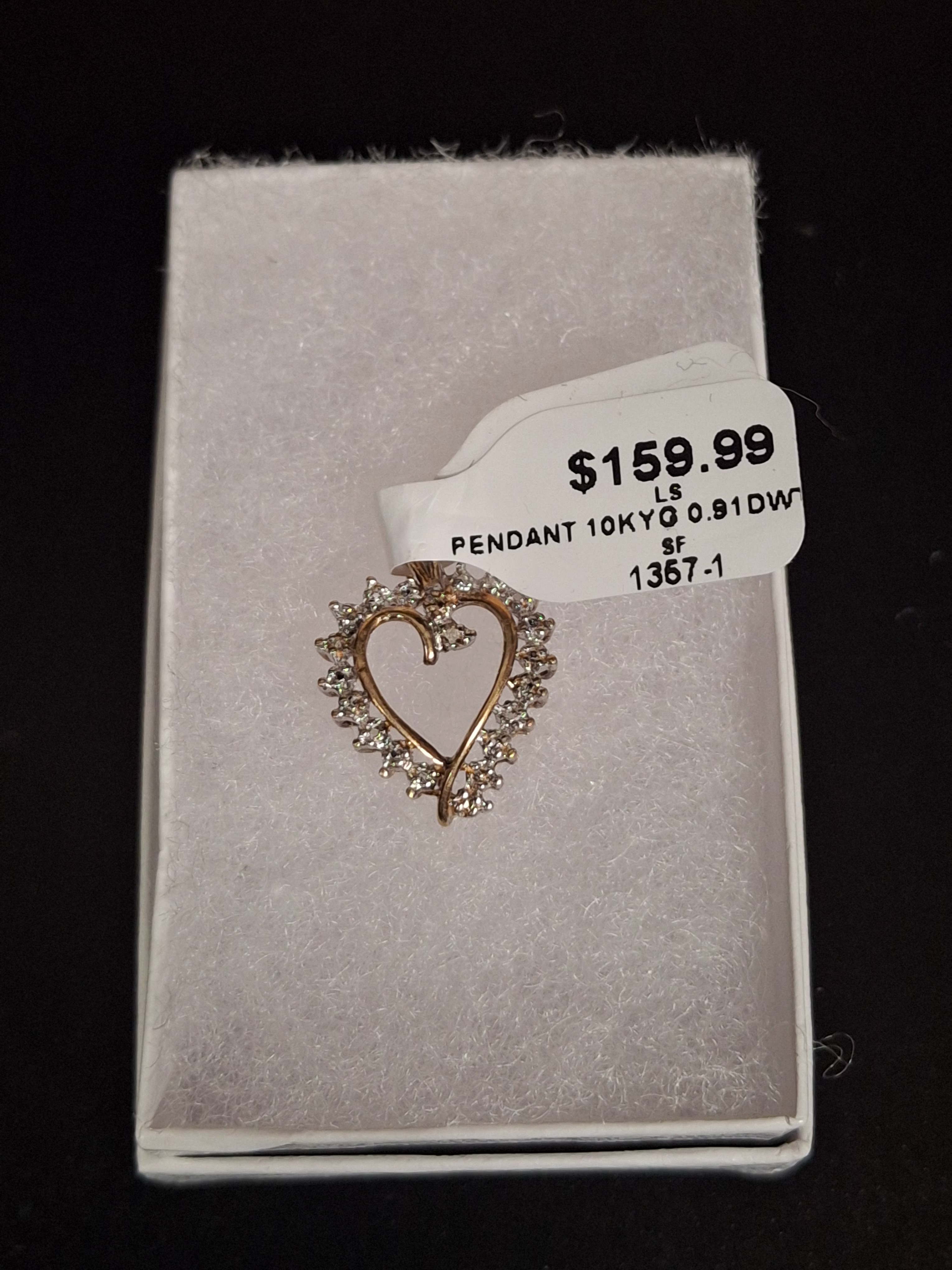 GOLD PENDANT: 0.91DWT 10K-Y/G