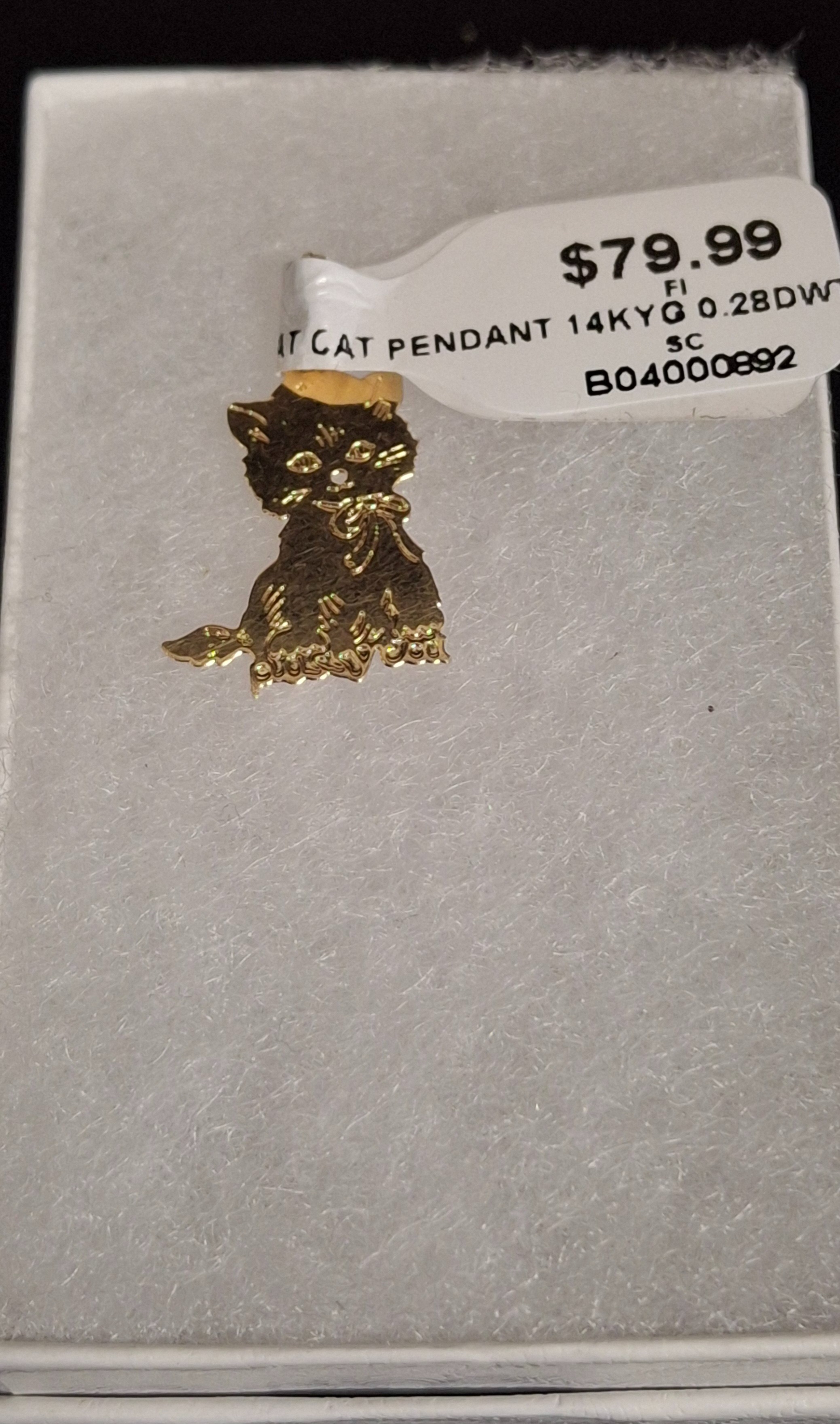 GOLD PENDANT: 0.28DWT 14K-Y/G