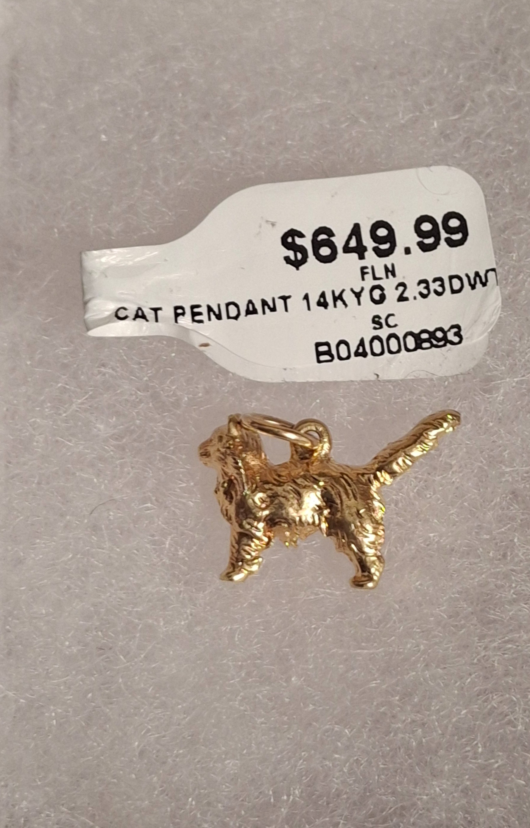GOLD PENDANT: 2.33DWT 14K-Y/G