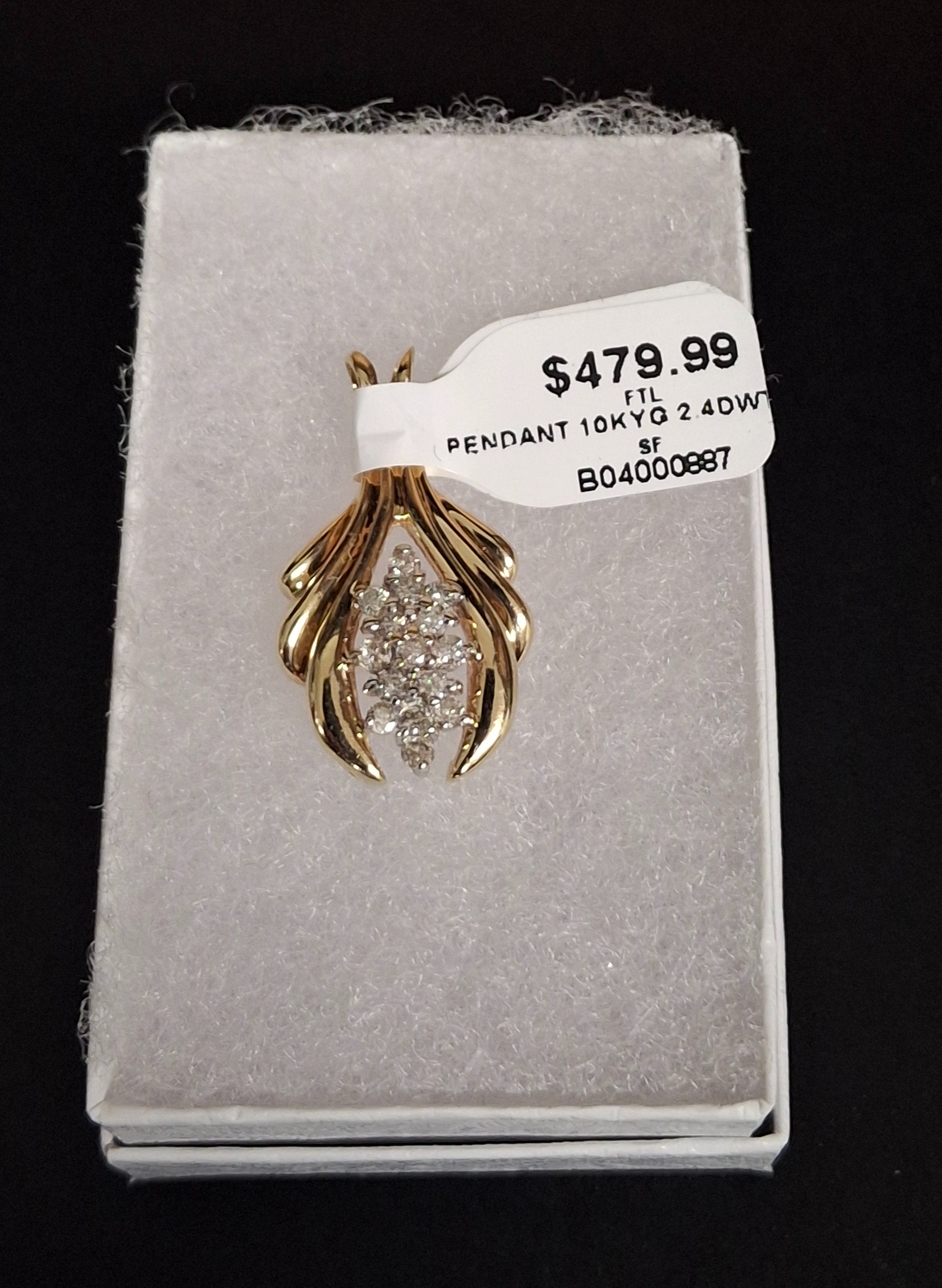 GOLD PENDANT: 2.4DWT 10K-Y/G